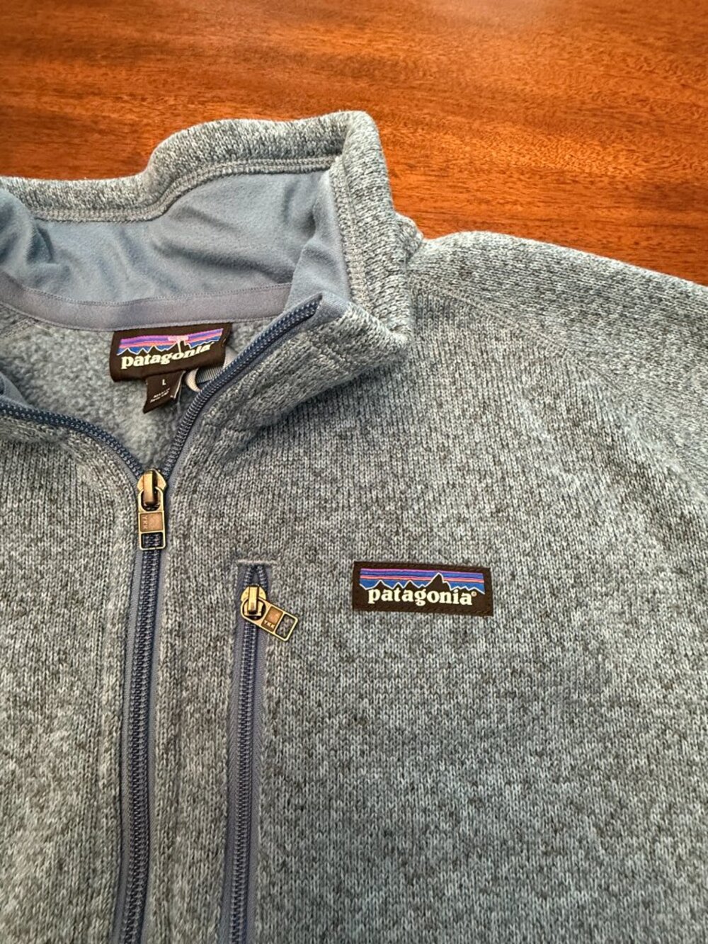 Patagonia Better Sweater 1/4 Zip Fleece Pullover – Size Large – Heather Blue4296